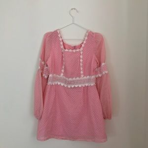 Authentic Vintage Daisy Polka Dot Dress